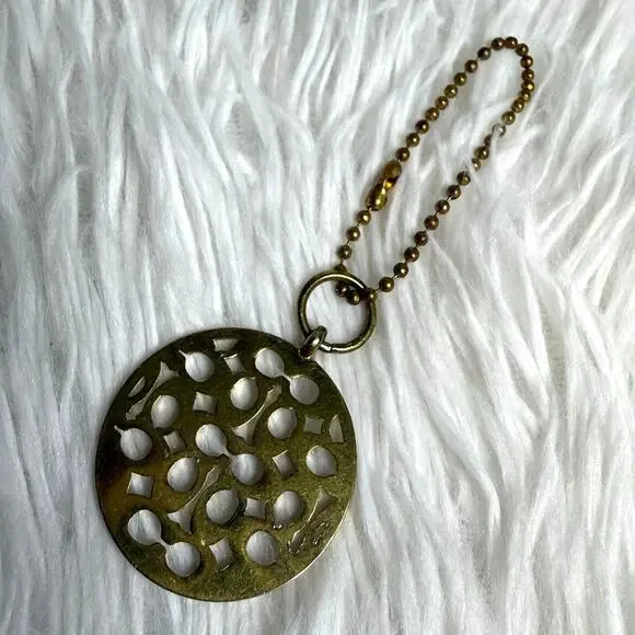 1.5" COACH Circle Script Fob Bag Charm Hang tag Hangtag - Picture 2 of 2